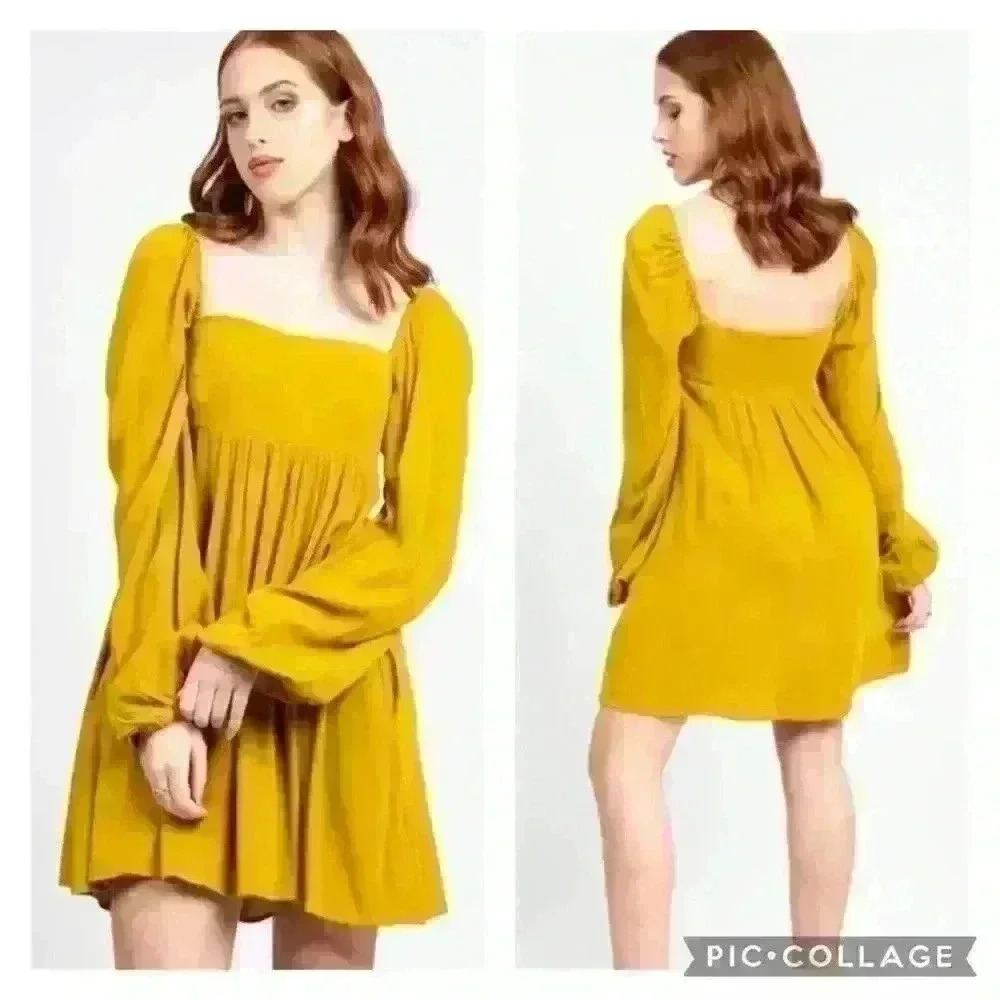 Jackson Rowe Farrah Dress in Ochre, S